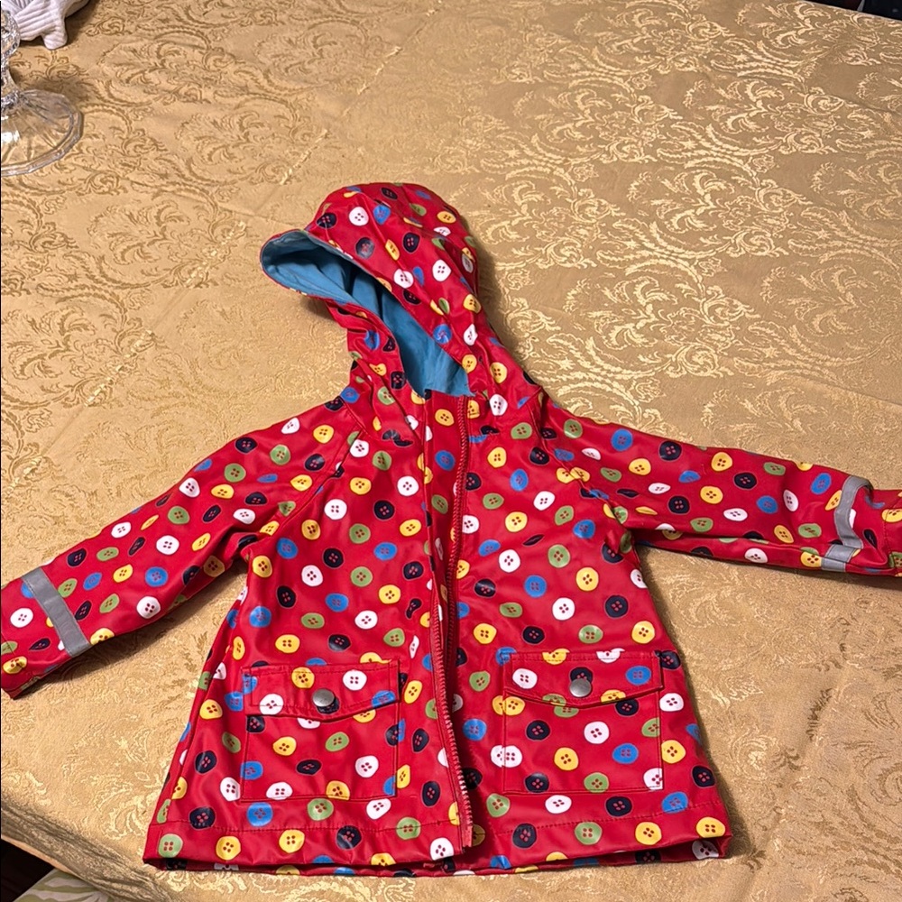 Colorful Polka Dot Kids Raincoat